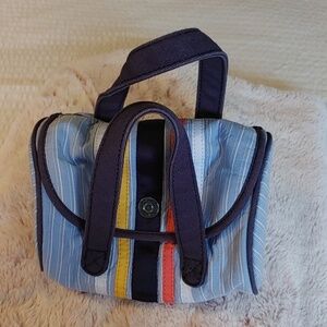 💚Striped Cotton Tommy Hilfiger  Travel/ Cosmetics/ Accessories Bag